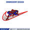 Nike Spiderman Logo embroidery design, Spiderman embroidery, Nike design, movie design, movie shirt, Digital download.jpg