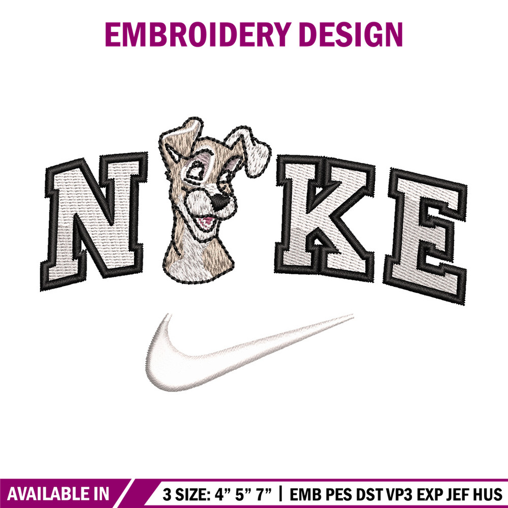 Nike white dog embroidery design, Dog embroidery, Nike design, Embroidery shirt, Embroidery file, Digital download.jpg