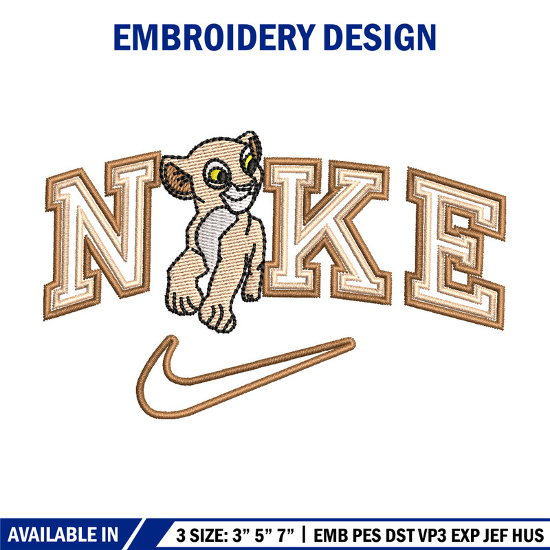 Nike tiger embroidery design, Lion king embroidery, Nike design,Embroidery file,Embroidery shirt,Digital download.jpg