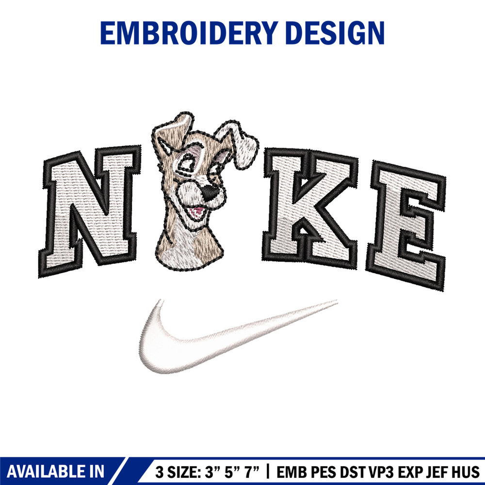 Nike white dog embroidery design, Dog embroidery, Nike design, Embroidery shirt, Embroidery file, Digital download.jpg