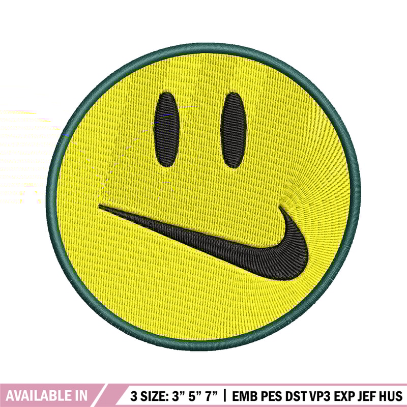 Emoji smile swoosh embroidery design, Emoji embroidery, logo design, embroidery file, logo shirt, Digital download.jpg