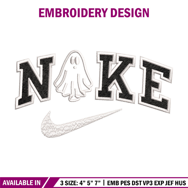 Nike x ghost embroidery design, Ghost embroidery, Nike design, Embroidery shirt, Embroidery file,Digital download.jpg