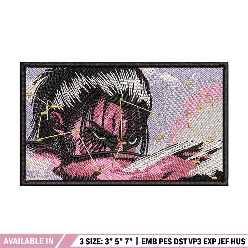 Eren rectangle embroidery design, Aot embroidery, Anime design, Embroidery shirt, Embroidery file, Digital download.zip.jpg