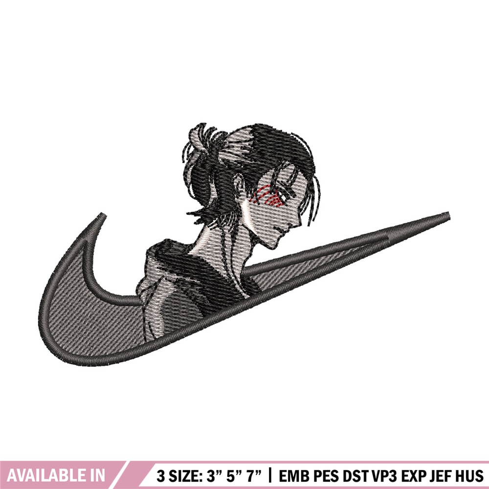Eren x nike embroidery design, Aot embroidery, Nike design, Embroidery shirt, Embroidery file, Digital download.jpg