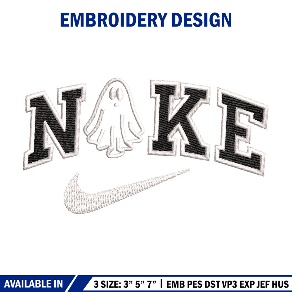 Nike x ghost embroidery design, Ghost embroidery, Nike design, Embroidery shirt, Embroidery file,Digital download.jpg