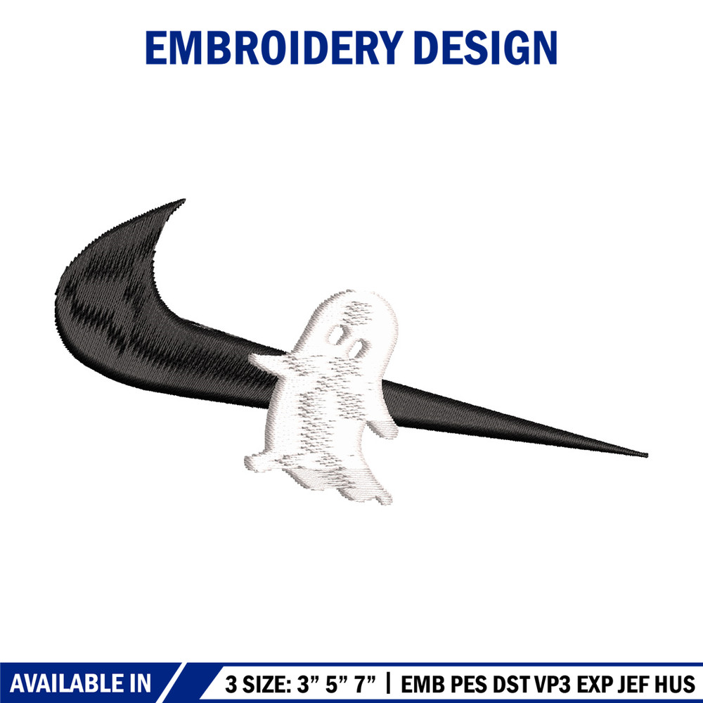 Nike x ghost embroidery design, Horror embroidery, Nike design, Embroidery shirt, Embroidery file,Digital download.jpg