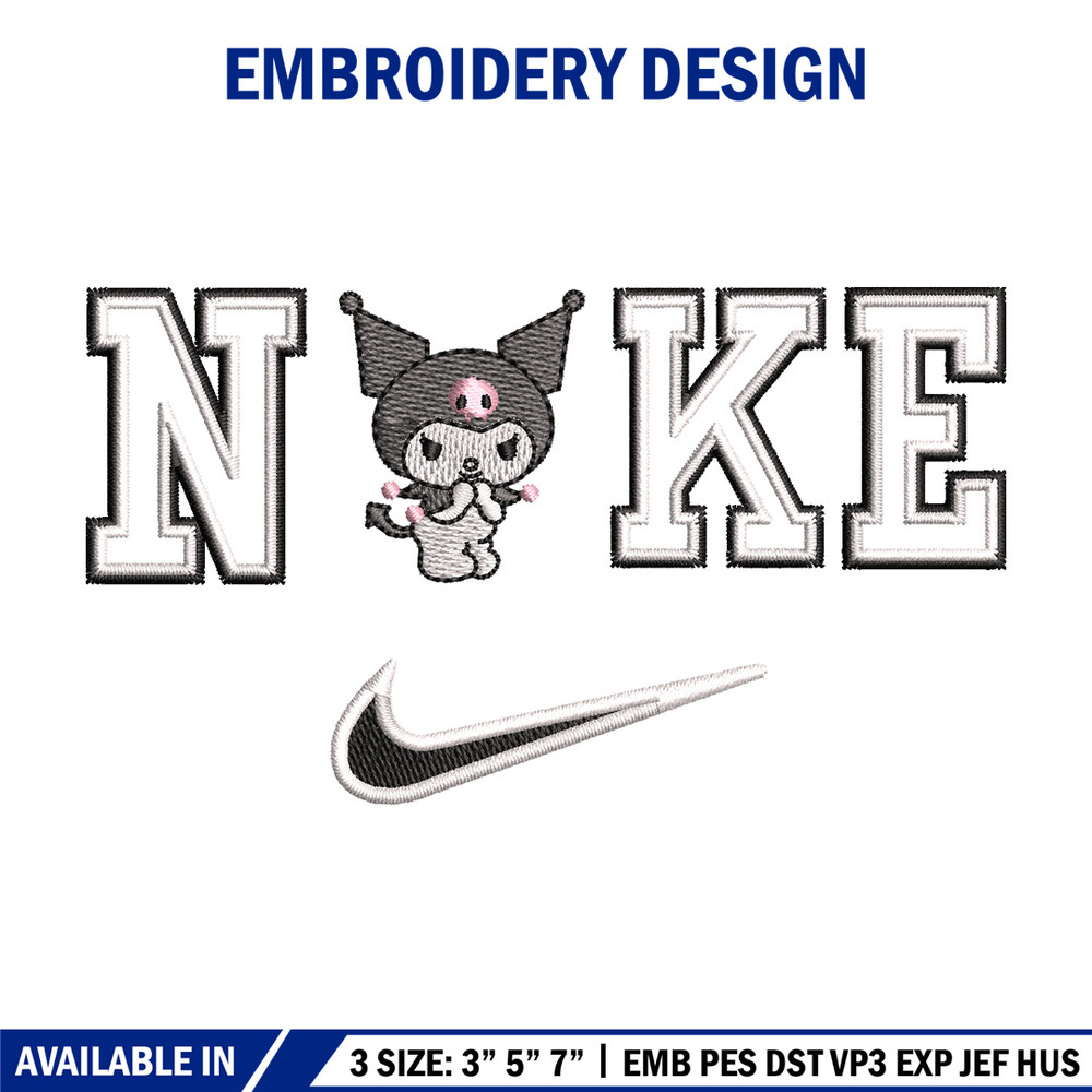 Nike x kuromi embroidery design, Kuromi embroidery, Nike design, Embroidery shirt, Embroidery file,Digital download.jpg