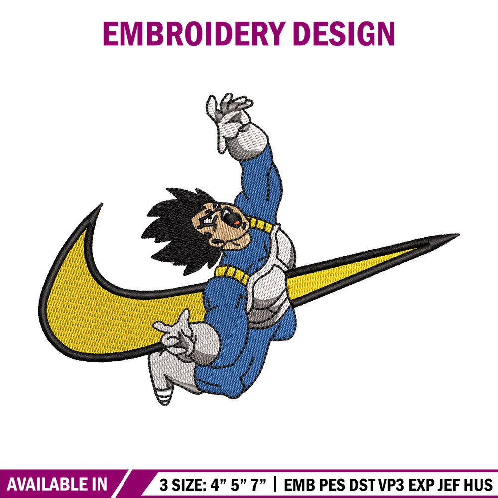 Nike x vegeta embroidery design, Dragonball embroidery, Nike design, Embroidery shirt, Embroidery file, Digital download.jpg