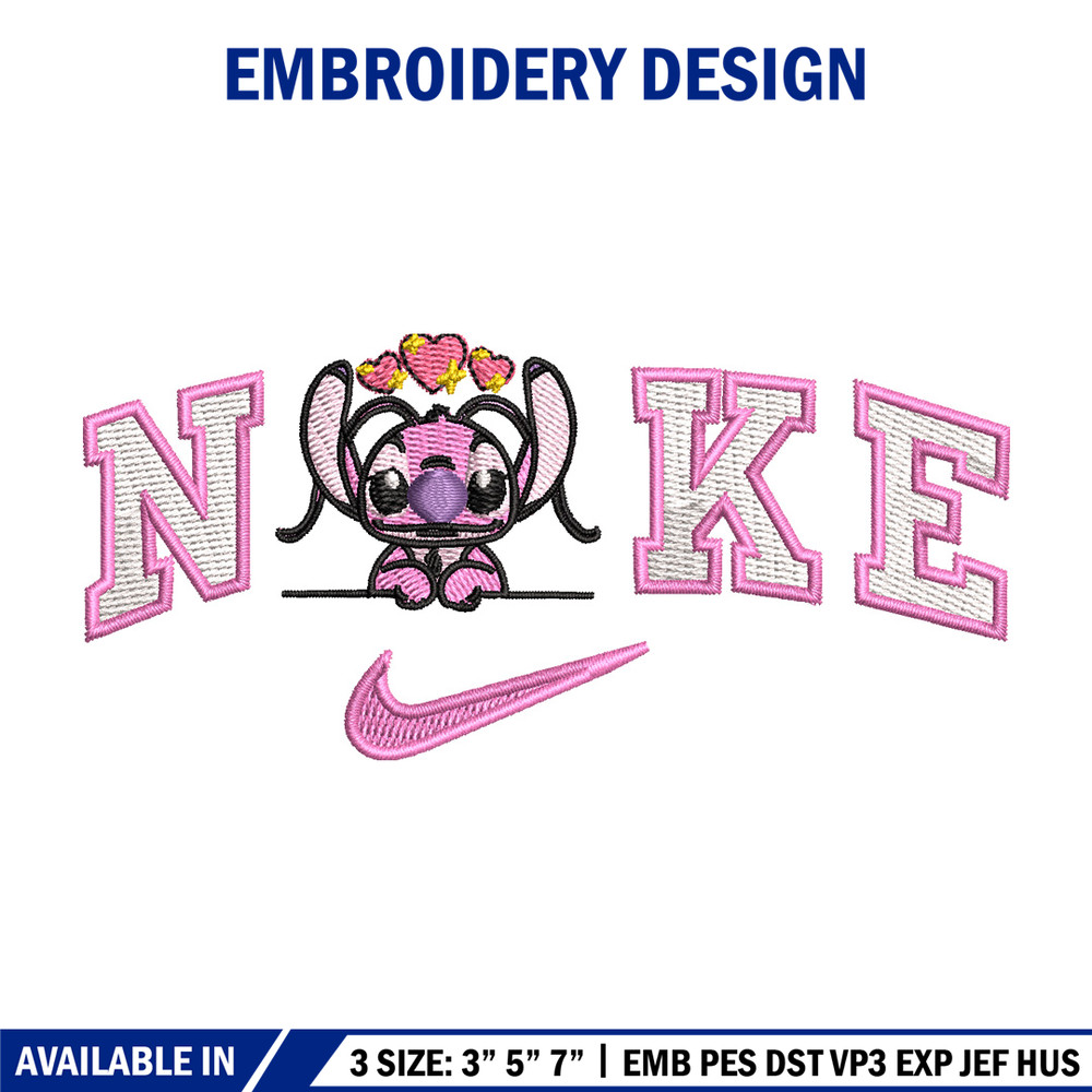 Nike x pink stitch embroidery design, Stitch embroidery, Nike design, Embroidery file,Embroidery shirt, Digital download.jpg