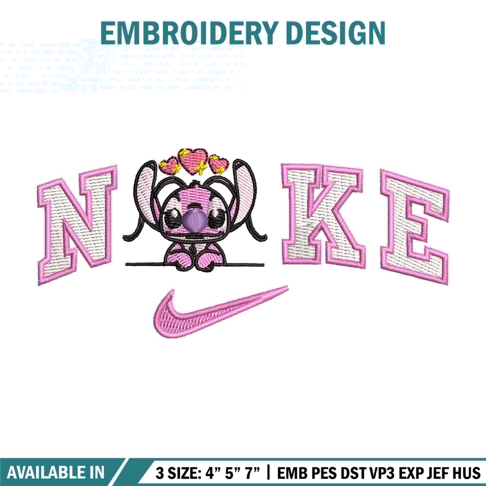 Nike x pink stitch embroidery design, Stitch embroidery, Nike design, Embroidery file,Embroidery shirt, Digital download.jpg