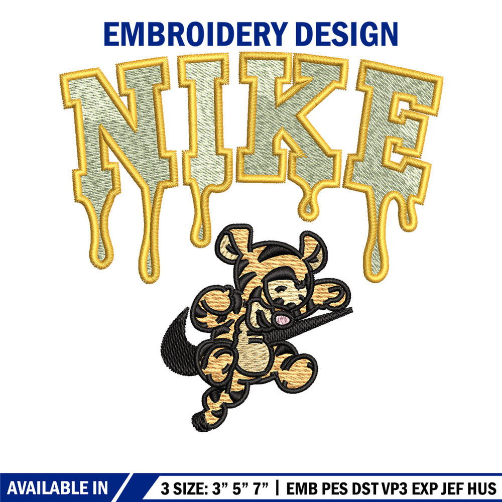 Nike x tigger embroidery design, Pooh embroidery, Nike design, Embroidery shirt, Embroidery file, Digital download.jpg