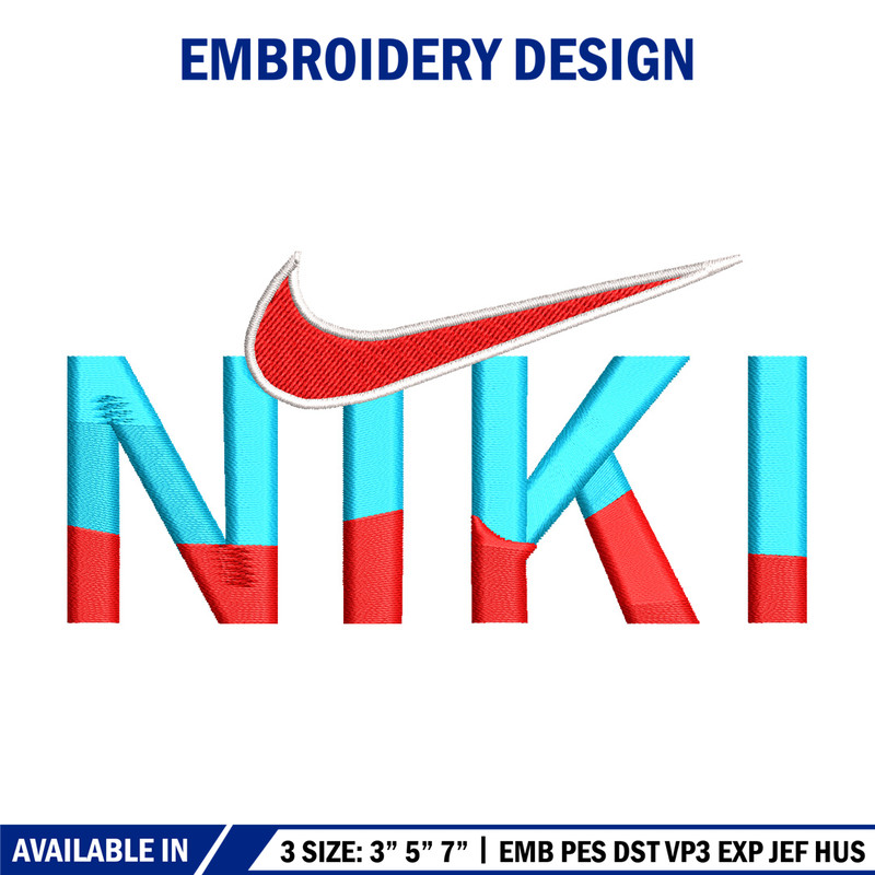 Niki design embroidery design, Nike embroidery, Embroidery file, Embroidery shirt, Emb design, Digital download.jpg