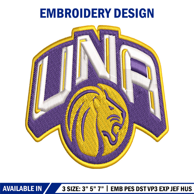 North Alabama Lions embroidery, North Alabama Lions embroidery, logo Sport, Sport embroidery, NCAA embroidery..jpg