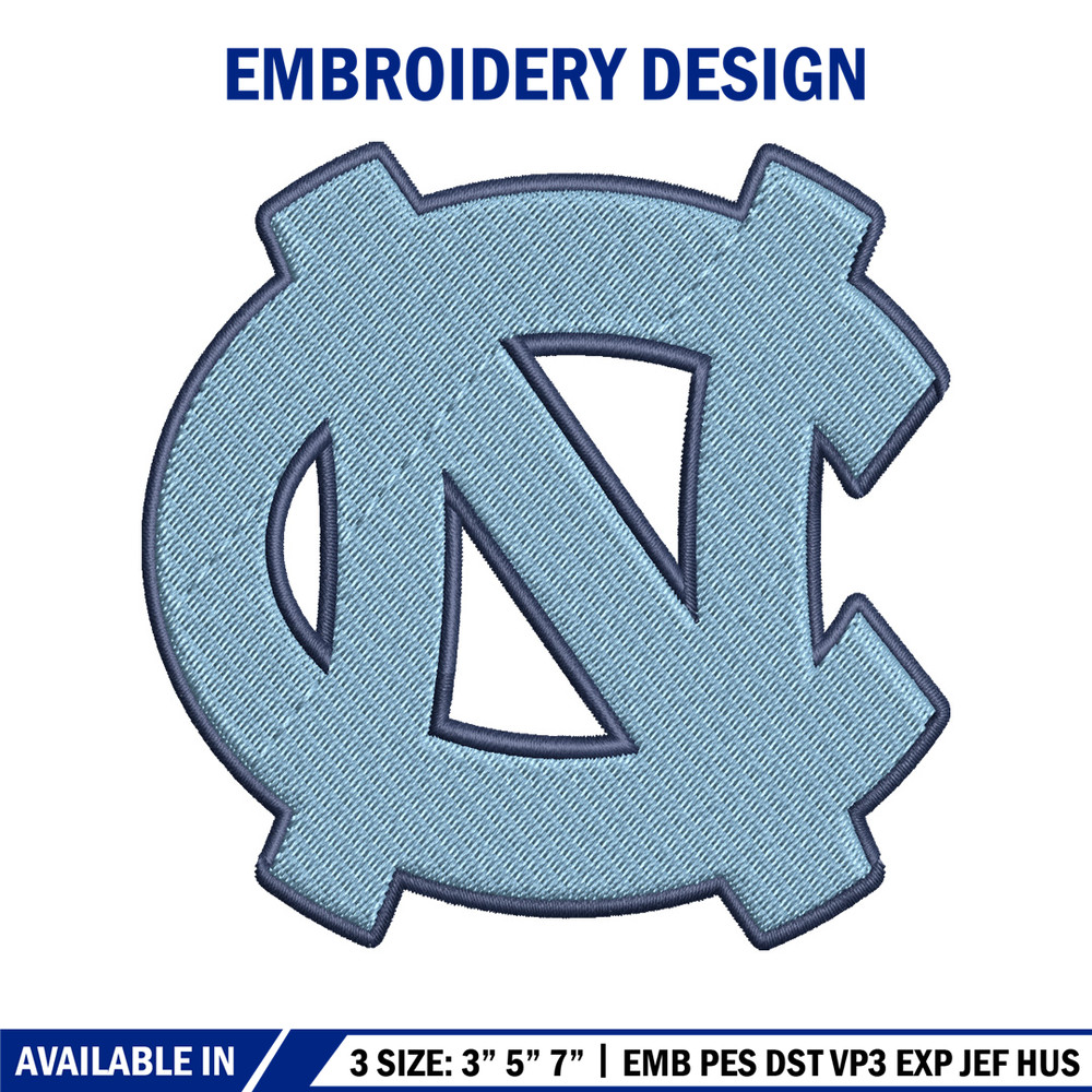 North Carolina Tar Heels embroidery, North Carolina Tar Heels embroidery, Sport embroidery, NCAA embroidery..jpg