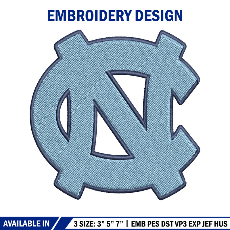 North Carolina Tar Heels embroidery, North Carolina Tar Heels embroidery, Sport embroidery, NCAA embroidery..jpg