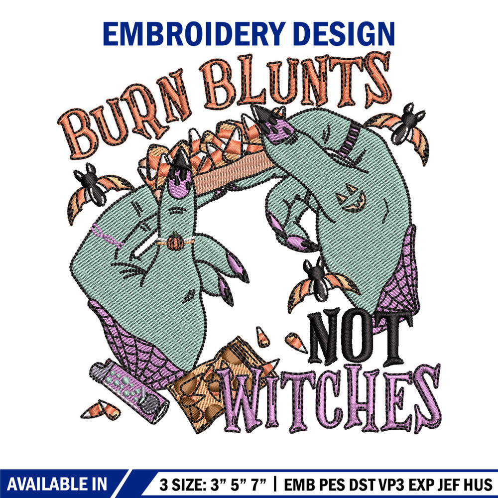 Not witches embroidery design, Horror embroidery, Embroidery file, Embroidery shirt, Emb design, Digital download.jpg