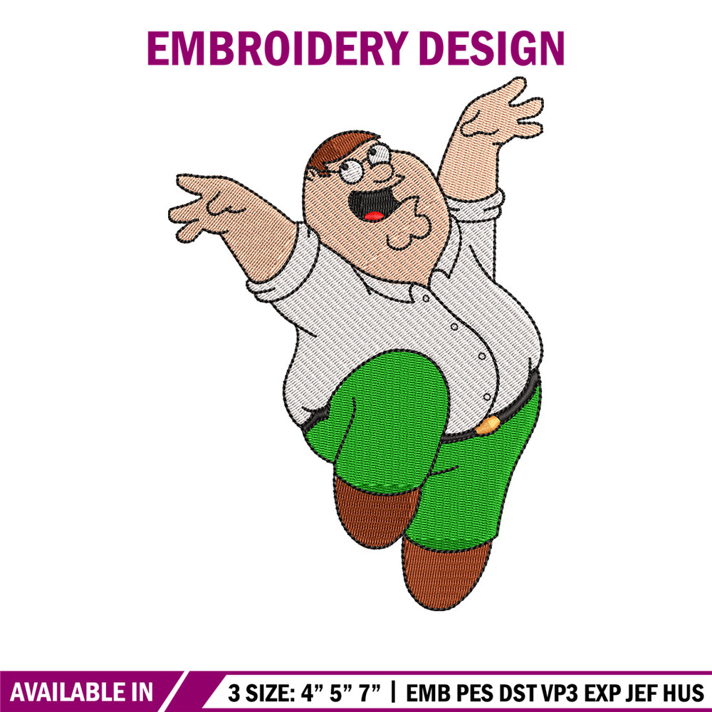 Peter funny embroidery design, Family guy embroidery, Embroidery file, Embroidery shirt, Emb design, Digital download.jpg