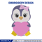 Penguin love embroidery design, Penguin embroidery, Embroidery file, Embroidery shirt, Emb design, Digital download.jpg
