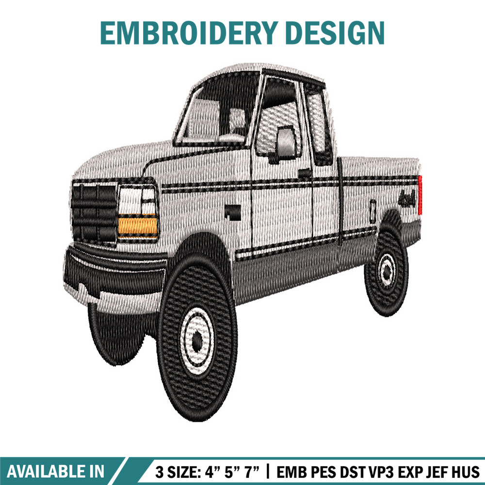 Pickup Truck embroidery design, Pickup Truck embroidery, embroidery file, car design, logo shirt, Digital download..jpg
