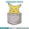 Pikachu bag embroidery design, Pokemon embroidery, Anime design, Embroidery file, Digital download, Embroidery shirt.jpg