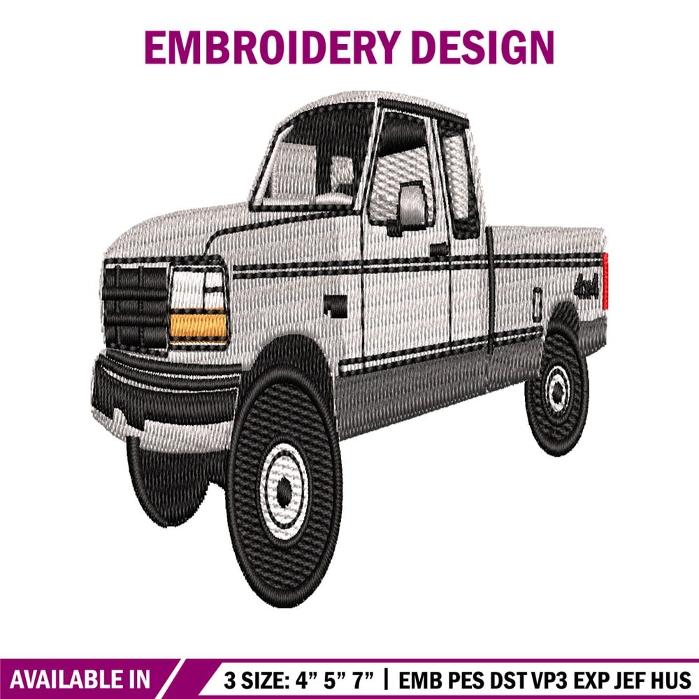 Pickup Truck embroidery design, Pickup Truck embroidery, embroidery file, car design, logo shirt, Digital download..jpg