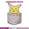 Pikachu bag embroidery design, Pokemon embroidery, Anime design, Embroidery file, Digital download, Embroidery shirt.jpg