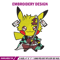 Pikachu Tanjiro Demon embroidery design, Pokemon embroidery, logo design, anime design, anime shirt, Digital download.jpg