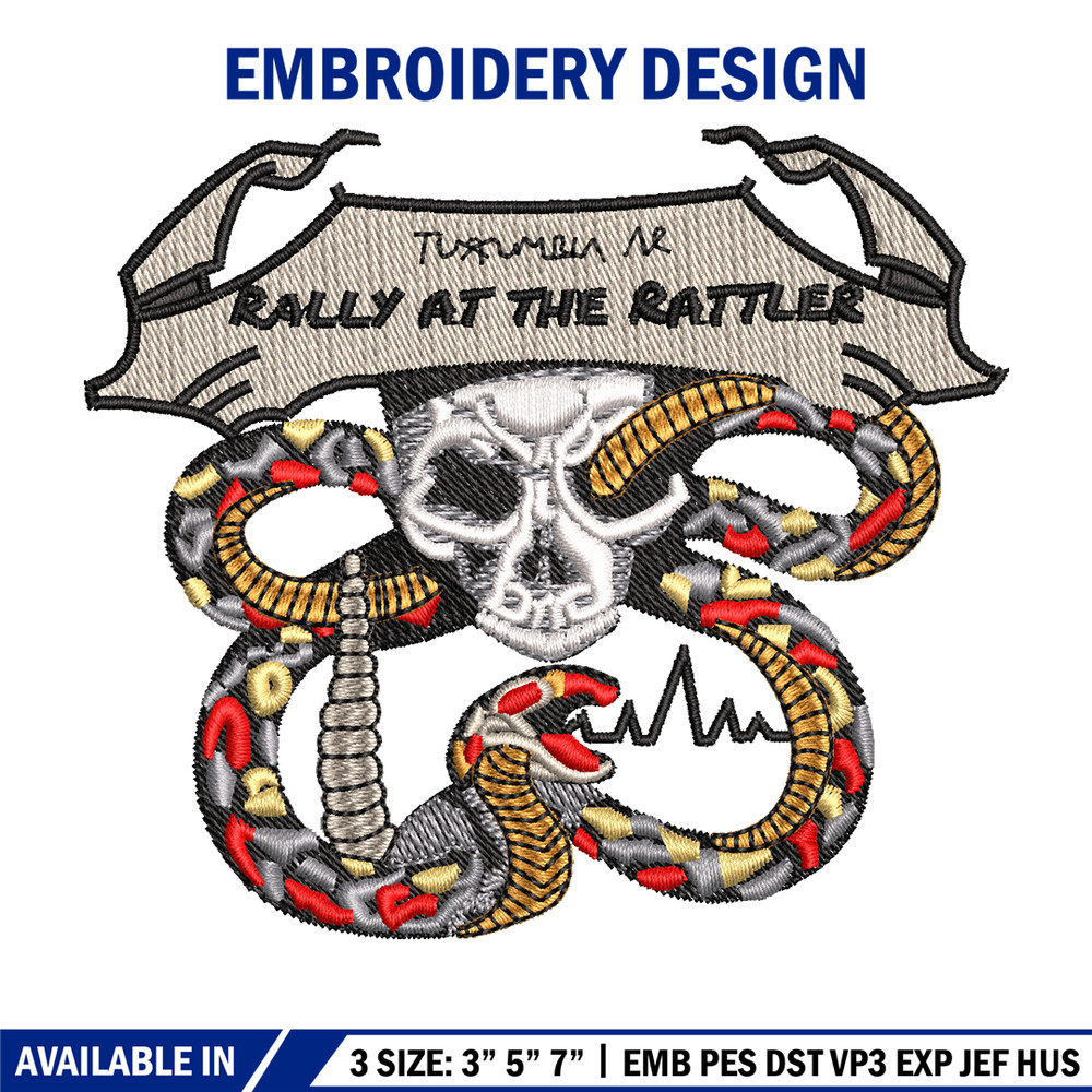 Rally at the Rattle logo embroidery design, logo embroidery, logo design, logo shirt, Embroidery shirt, Instant download.jpg