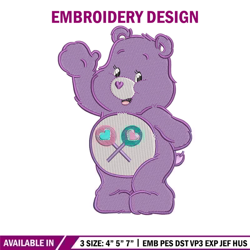 Purple bear embroidery design, Bear embroidery, Emb design, Embroidery shirt, Embroidery file, Digital download.jpg