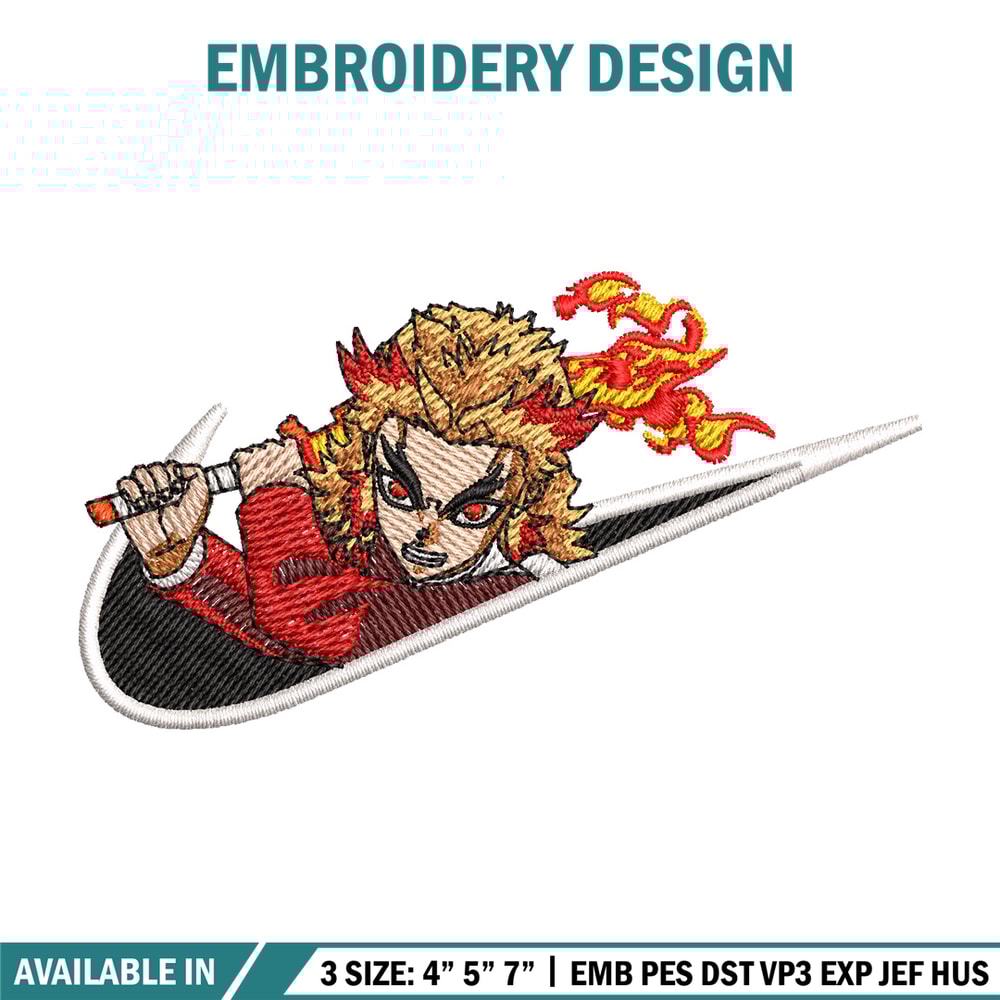 Rengoku x nike embroidery design, Rengoku embroidery, Nike design, Embroidery shirt, Embroidery file, Digital download.jpg