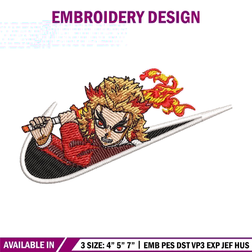 Rengoku x nike embroidery design, Rengoku embroidery, Nike design, Embroidery shirt, Embroidery file, Digital download.jpg