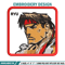 Ryu box embroidery design, Street Fighter embroidery, Anime design, Embroidery file, Embroidery shirt, Digital download.jpg