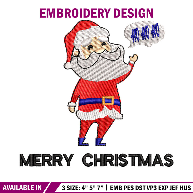 Satan hohoho embroidery design, Chrismas embroidery, Embroidery file, Embroidery shirt, Emb design,Digital download.jpg