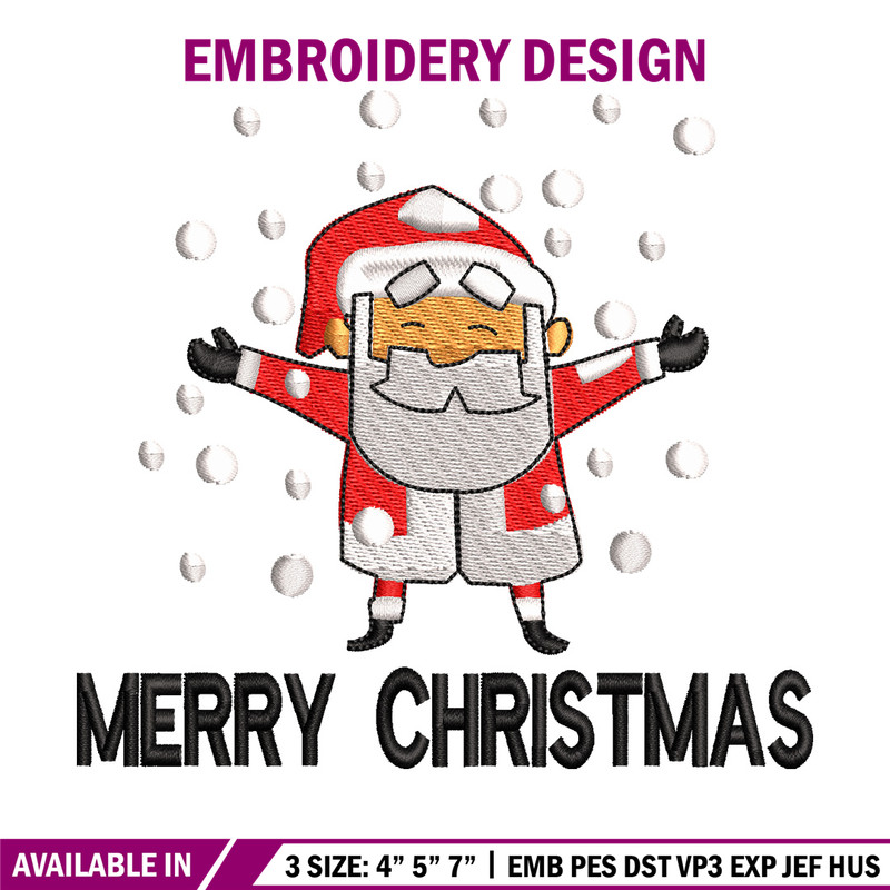 Satan snow embroidery design, Chrismas embroidery, Emb design, Embroidery shirt, Embroidery file, Digital download.jpg