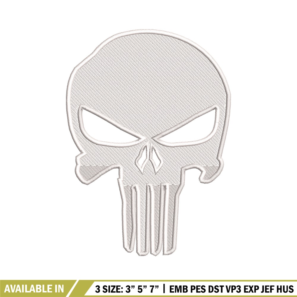 Head skeleton embroidery design, Skeleton embroidery, Emb design, Embroidery shirt, Embroidery file, Digital download.jpg