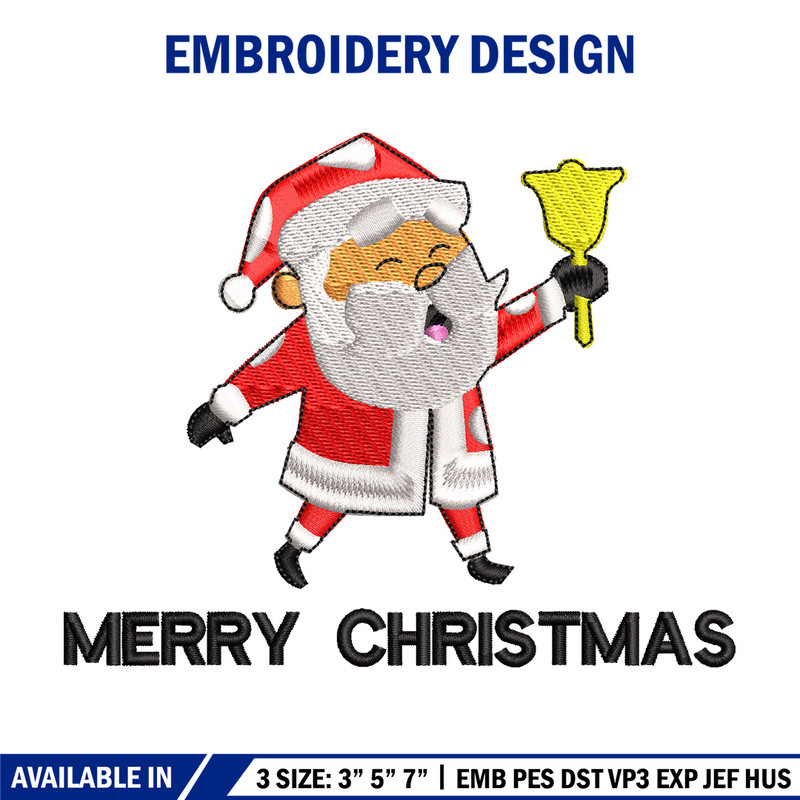 Satan bell embroidery design, Chrismas embroidery, Emb design, Embroidery shirt, Embroidery file, Digital download.jpg