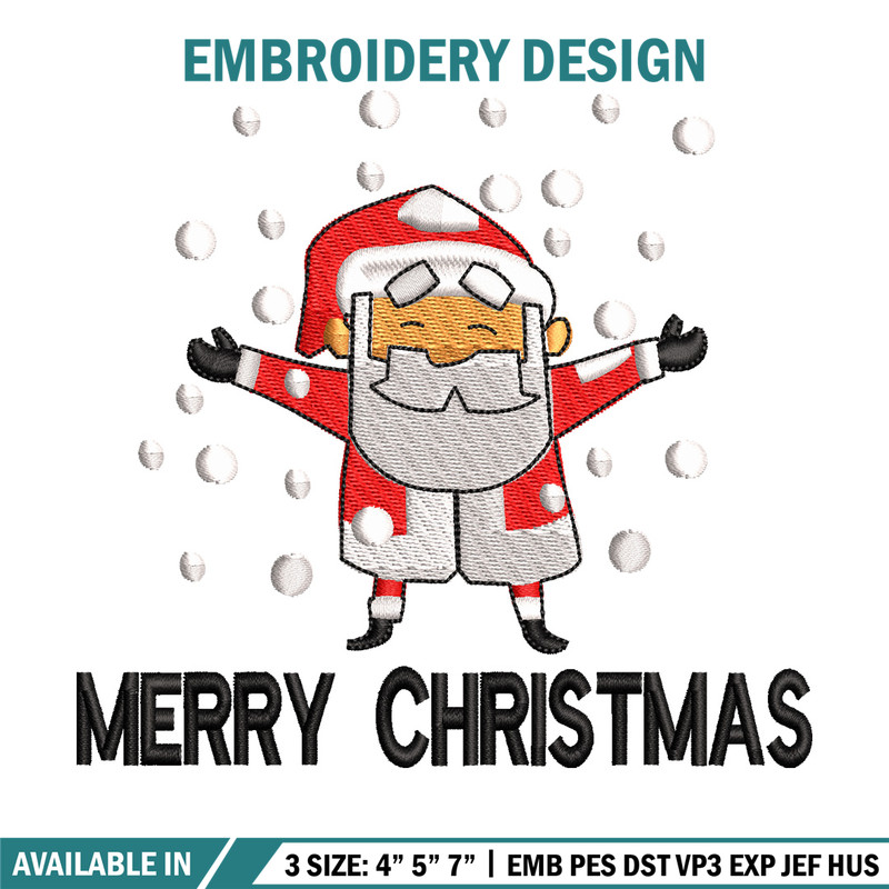 Satan snow embroidery design, Chrismas embroidery, Emb design, Embroidery shirt, Embroidery file, Digital download.jpg