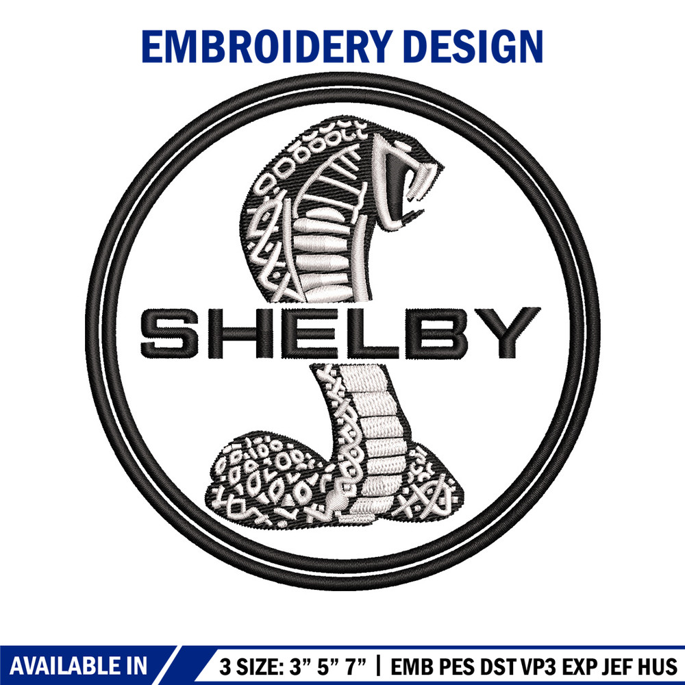 Shelby circle embroidery design, Logo embroidery, Emb design, Embroidery shirt, Embroidery file, Digital download.jpg