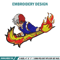 Shoto Todoroki Nike embroidery design, My hero academia embroidery, Nike design, anime design, Digital download.jpg