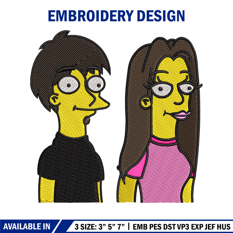 Simpson cartoon embroidery design, Simpson cartoon embroidery, Logo shirt, embroidery file, Digital download.jpg
