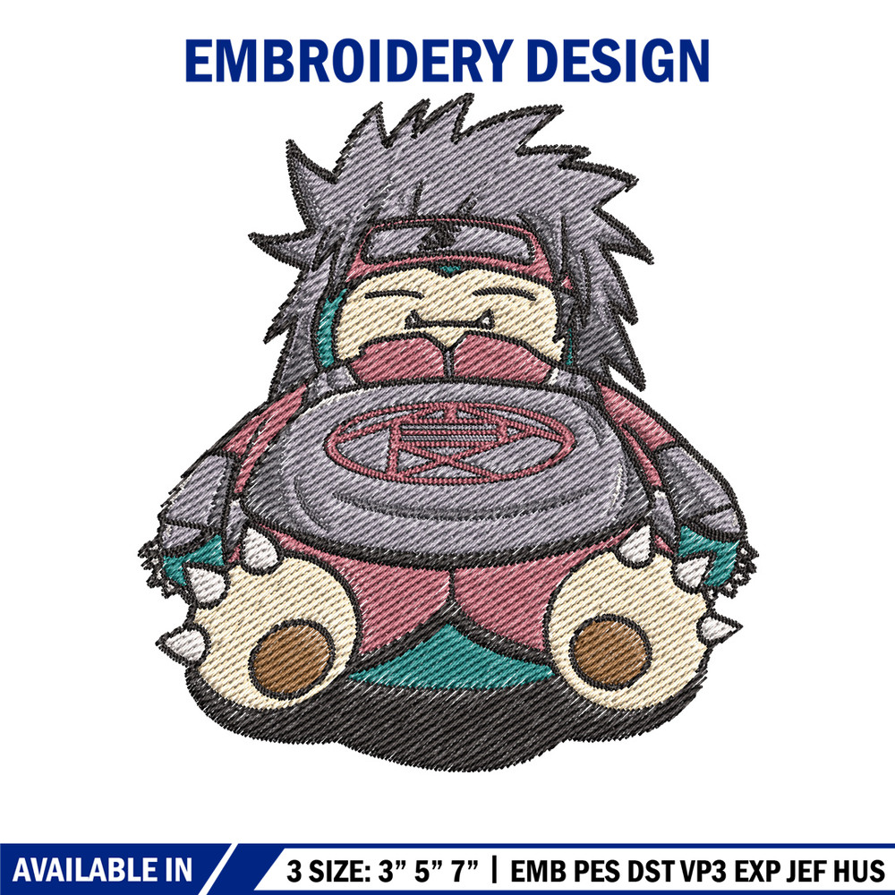 Snorlax choji embroidery design, Pokemon embroidery, Anime design, Embroidery file, Digital download, Embroidery shirt.jpg