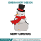 Snow man embroidery design, Chrismas embroidery, Emb design, Embroidery shirt, Embroidery file, Digital download.jpg