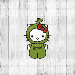 grinch | hello kitty | christmas | svg | png | instant download