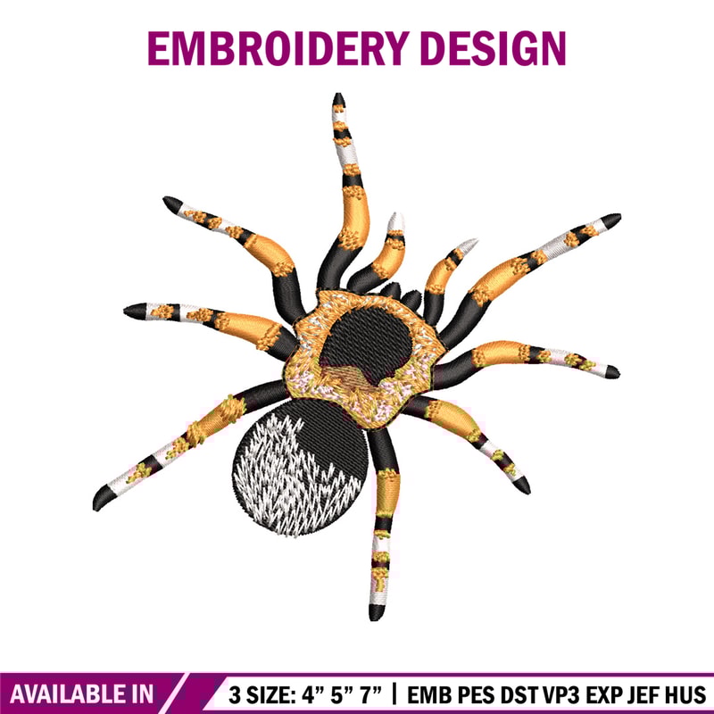 Spaider embroidery design, Spaider embroidery, animal design, embroidery file, animal shirt, Digital download..jpg