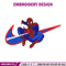 spaiderman Nike Logo embroidery design, spaiderman embroidery, Nike design, Logo shirt, digital download.jpg