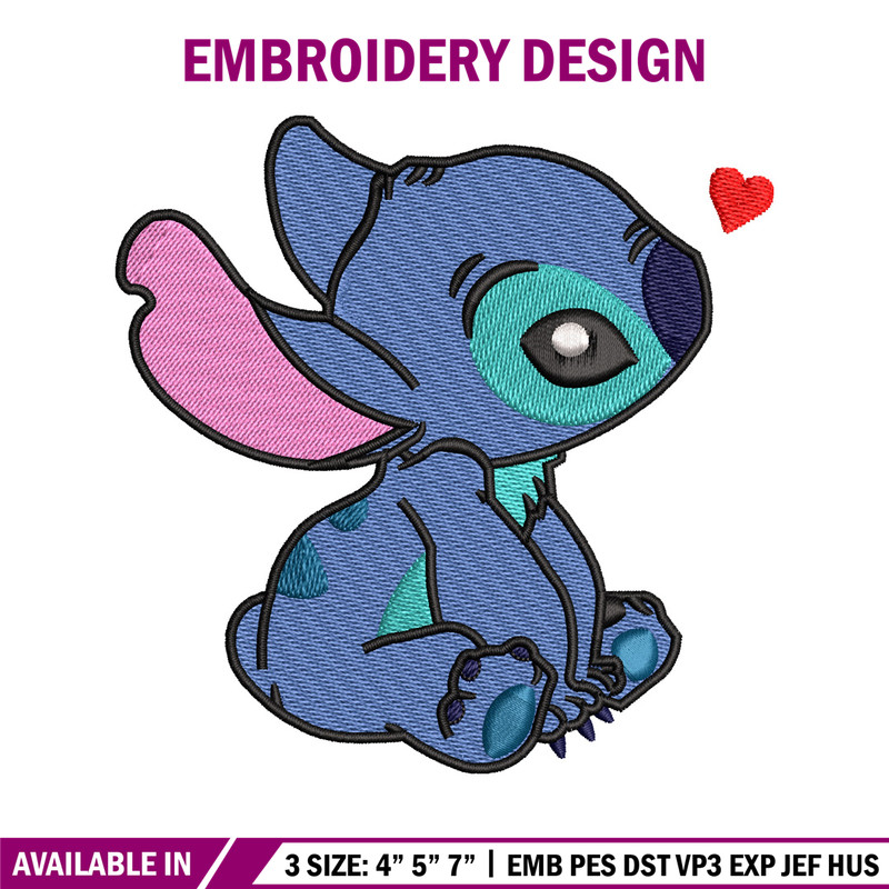 Stitch cartoon embroidery design, Stitch cartoon embroidery, Logo shirt, Disney embroidery, Digital download.jpg