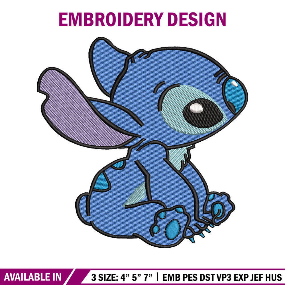 Stitch embroidery design, Stitch cartoon embroidery, cartoon design, embroidery file, logo shirt, Digital download..jpg