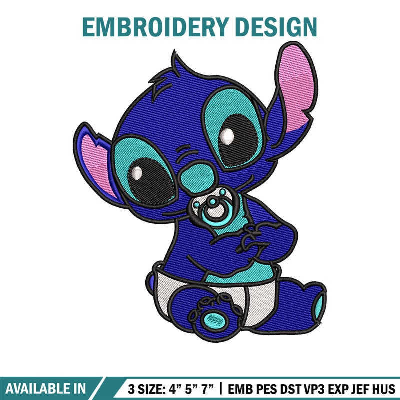 Stitch baby embroidery design, Stitch embroidery, Embroidery file, Embroidery shirt, Emb design, Digital download.jpg