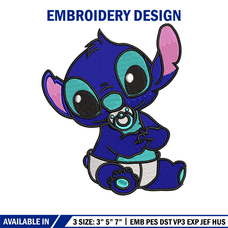 Stitch baby embroidery design, Stitch embroidery, Embroidery file, Embroidery shirt, Emb design, Digital download.jpg
