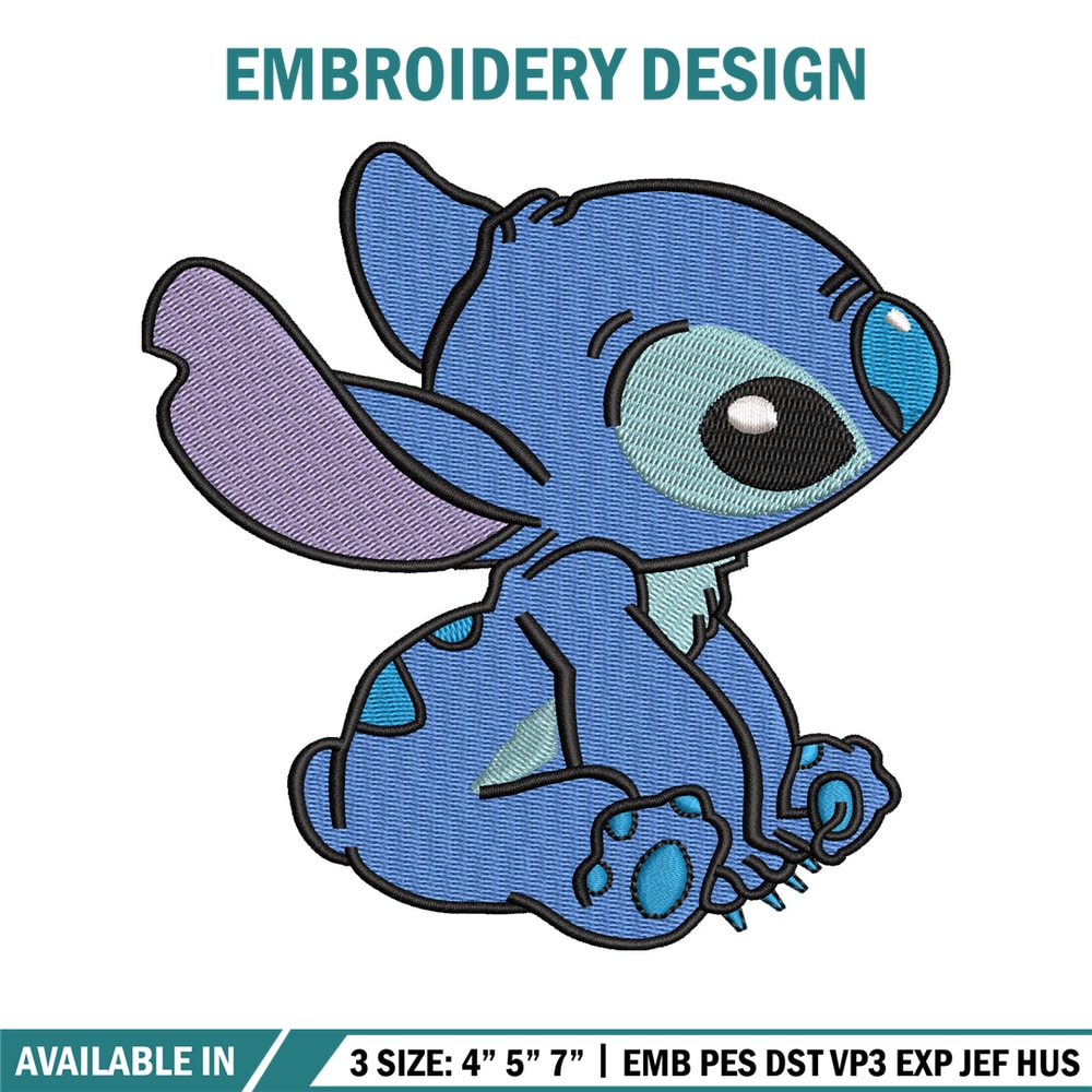 Stitch embroidery design, Stitch cartoon embroidery, cartoon design, embroidery file, logo shirt, Digital download..jpg